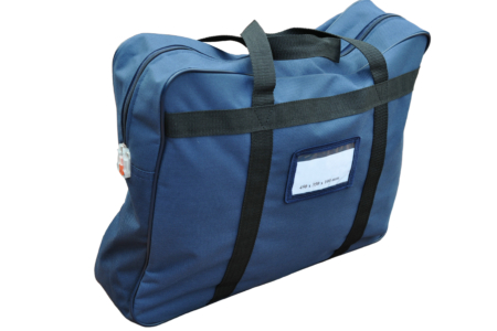 Transport bag with handle for cash and documents